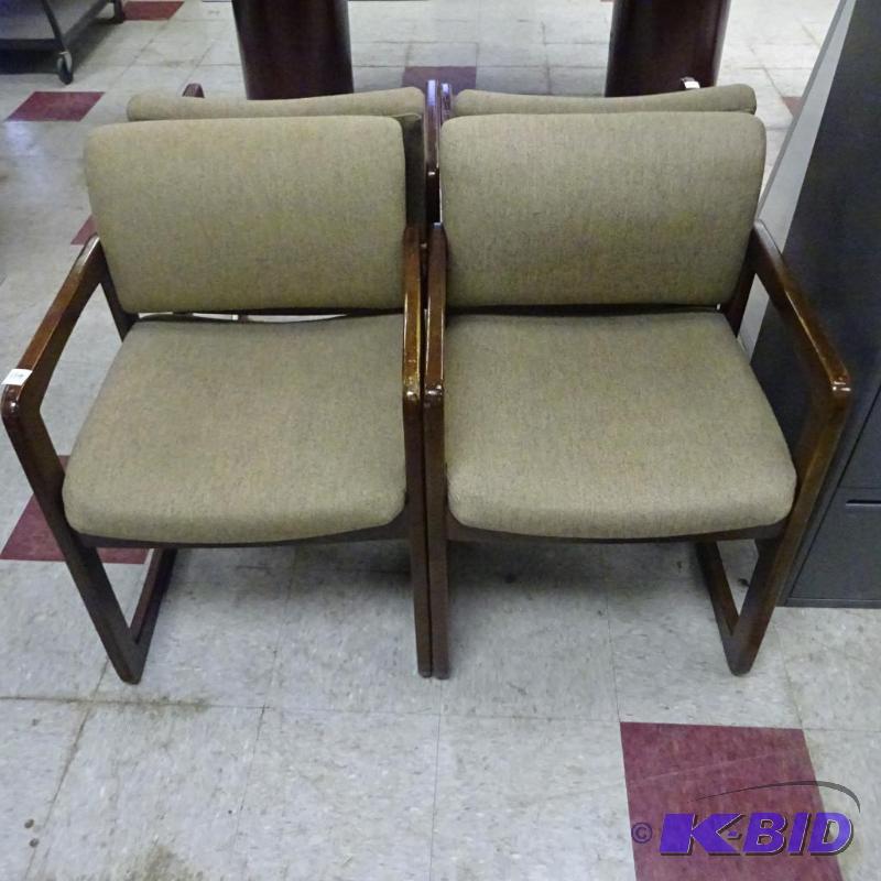 2 Matching Wood Framed Side Chairs...