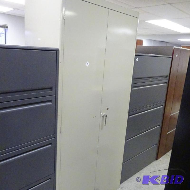 2 Door Metal Cabinet 4 Shelves...