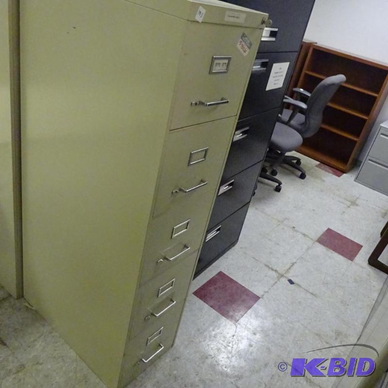 15&quot Metal 5 Drawer File Cabinet Lock and...