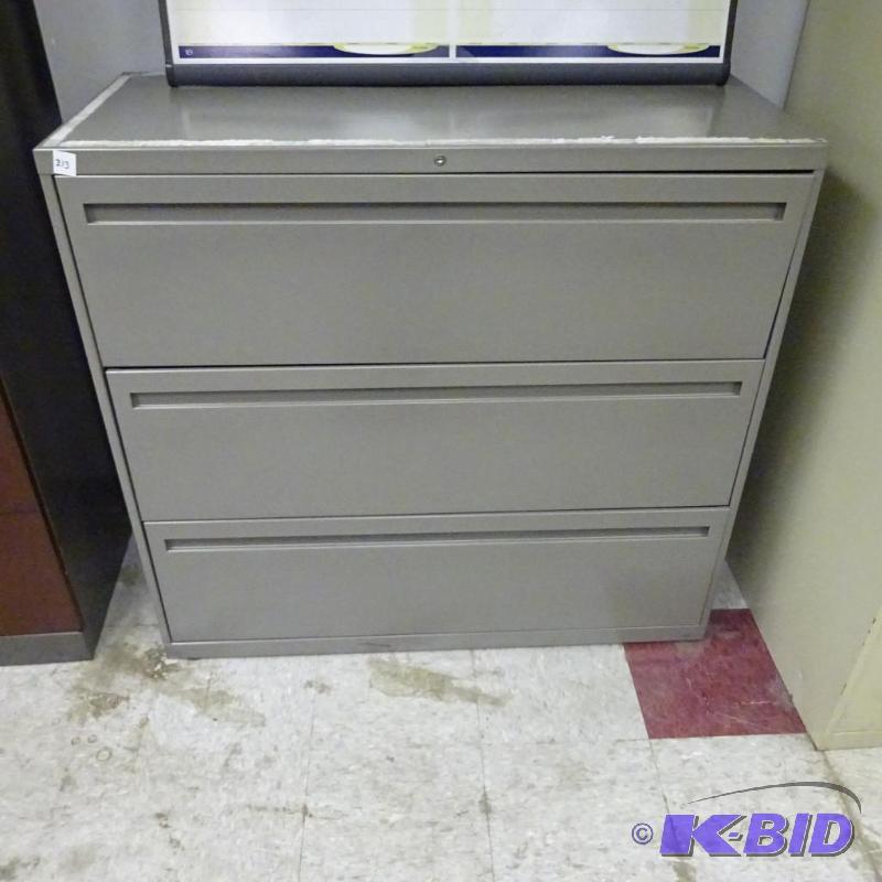 42&quot Metal 3 Drawer Lateral File...