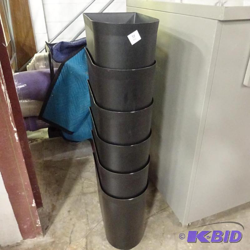 6 Plastic Office Waste Basket...