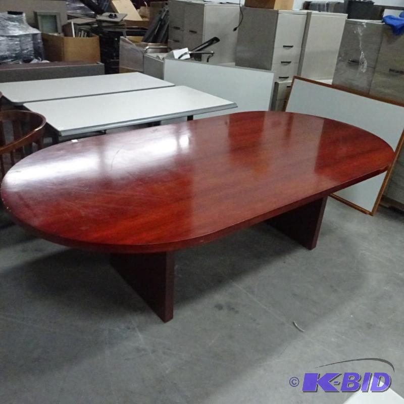 Oval Wood Conference Table 96 X 48...