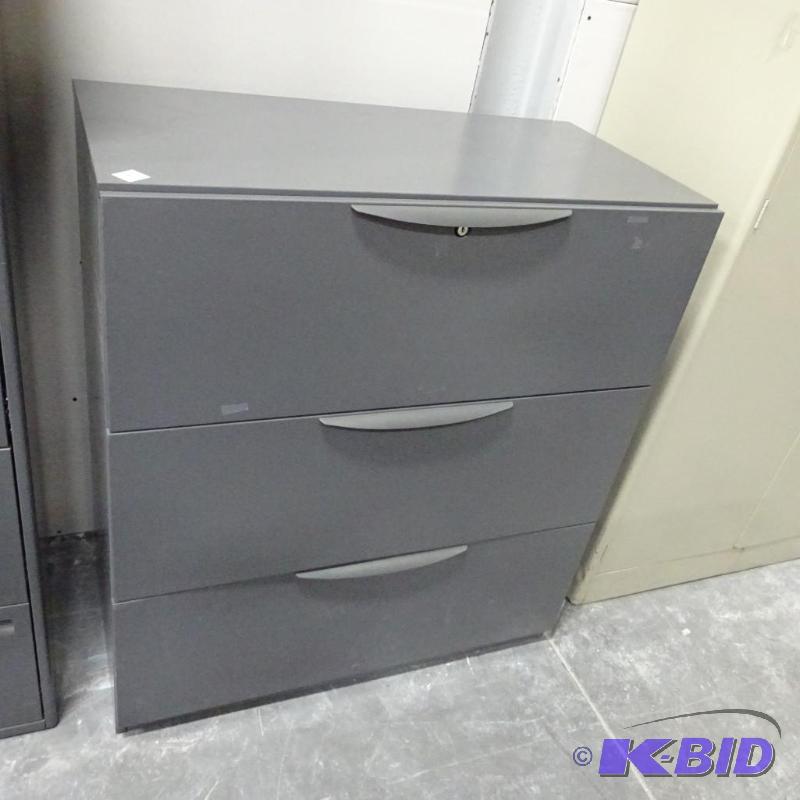 36&quot Metal 3 Drawer Lateral File...
