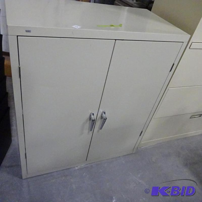2 Door Metal Cabinet 3 Shelves 36 X 18 X 42...