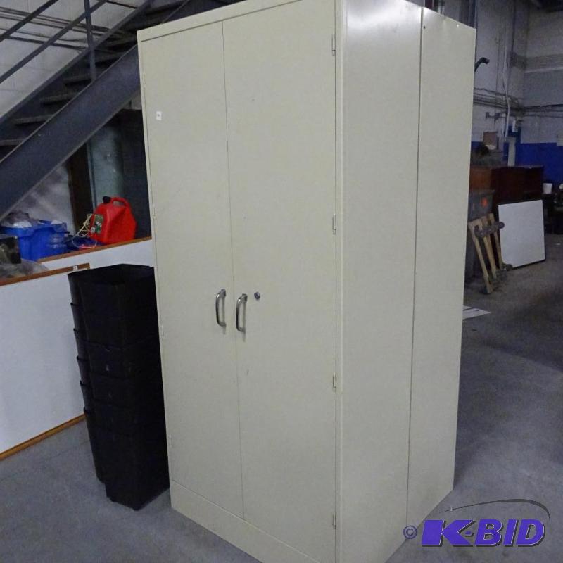 2 Door Metal Cabinet 4 Shelves...