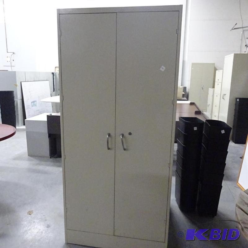2 Door Metal Cabinet 4 Shelves...
