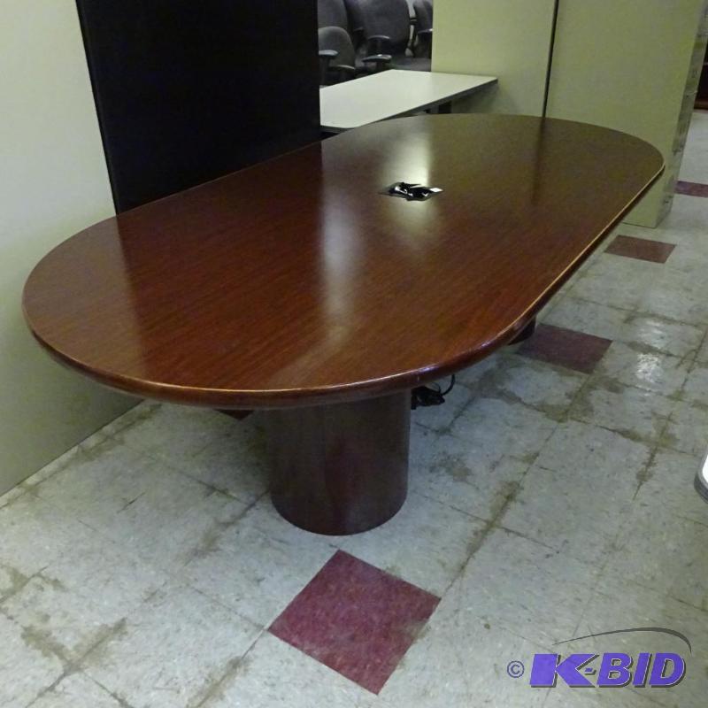 Oval Conference Table With AV Hook Ups and O...