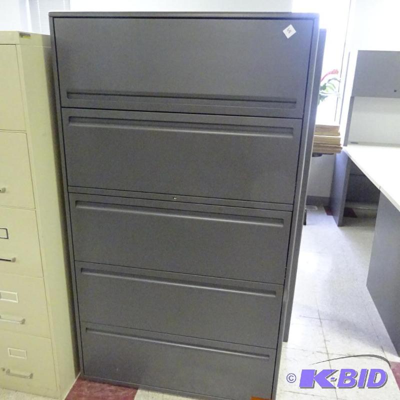 36&quot Metal 5 Drawer Lateral FIle...