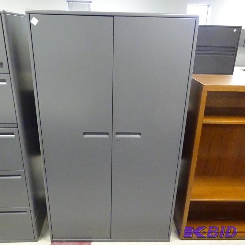Metal 2 Door Cabinet Lock and Key 3 Shelves 3...