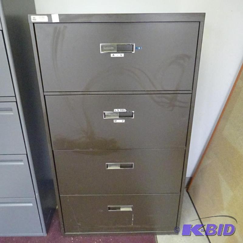 30&quot Metal 4 Drawer Lateral File...
