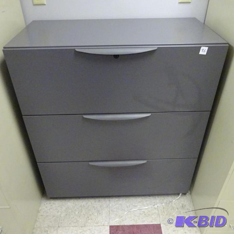 36&quot MEtal 3 Drawer Lateral File...
