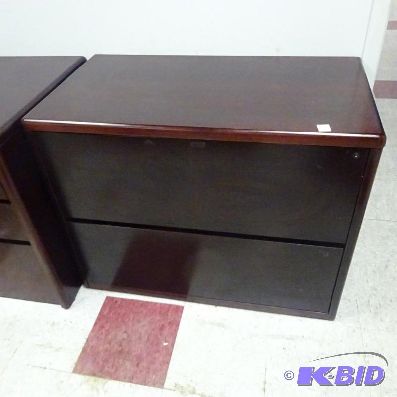 37&quot Wood 2 Drawer Lateral File...