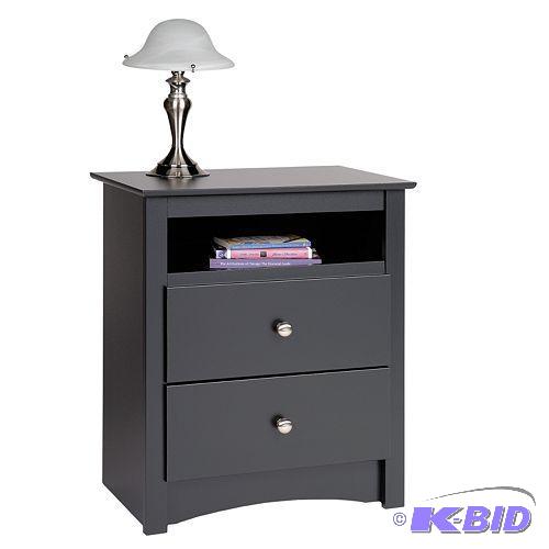 Prepac 2-Drawer Nightstand