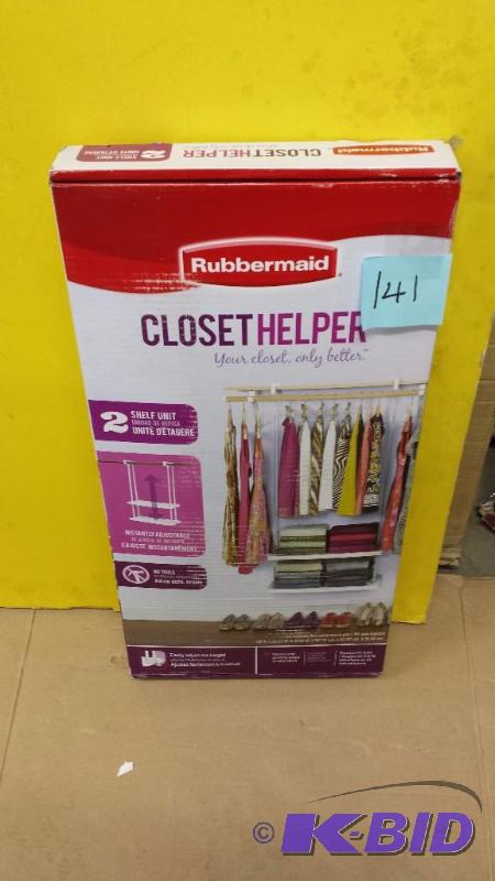 Rubbermaid Closet Helper Shelf Unit