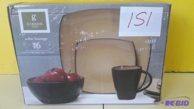 16 pc Gibson Dinnerware