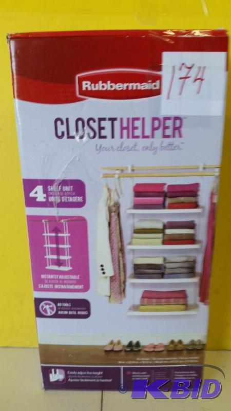 Rubbermaid Closet Helper Shelf Unit