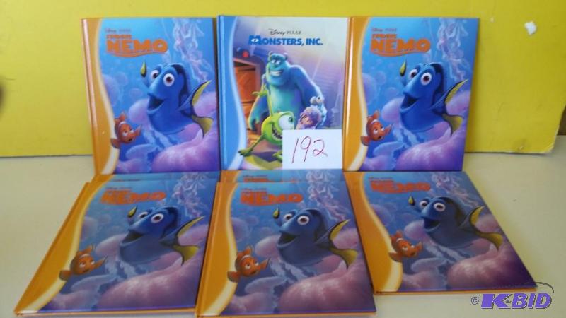 Lot of 7 Disney Nemo and Monsters Hardbooks