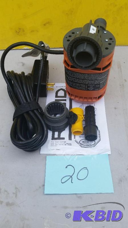 Ridgid WetDry Pump Accesory