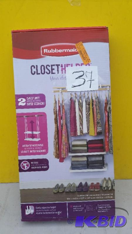 Rubbermaid Closet Helper Shelf Unit