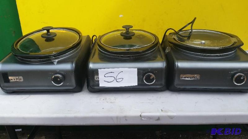 Lot of 3 Crock Pots Hook Ups