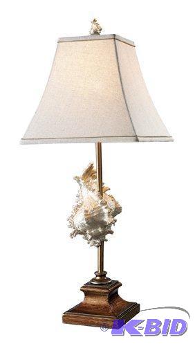Dimond D1979 12-Inch Width by 30-Inch Height Delray Table Lamp in Conch