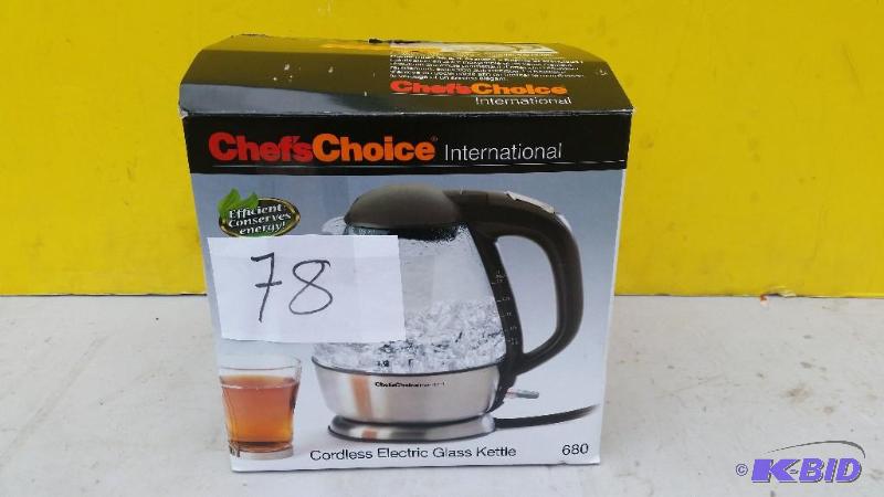 Chefs Choice Cordless Electric Glass Kettle