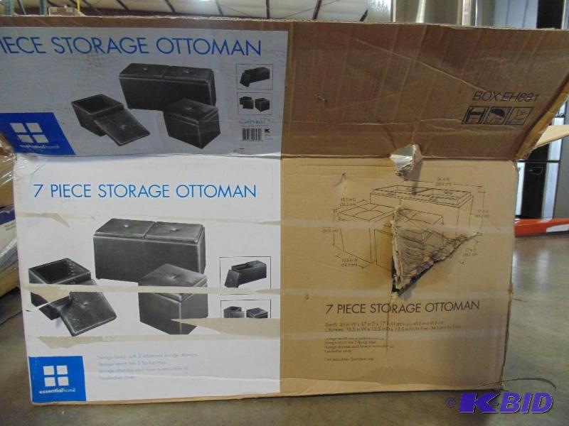 New EssentialHome&nbsp7 pc. Storage Ottoman ...