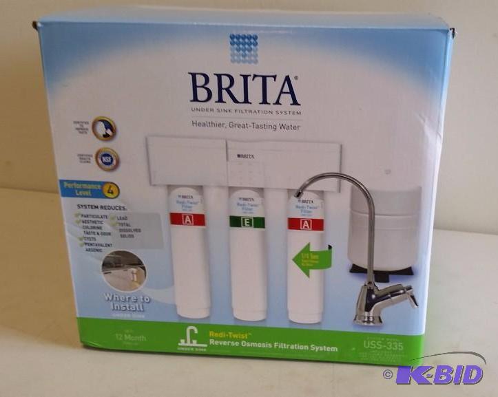 Brita 3-Stage Reverse Osmosis Drinking Water Filtration System Box Damaged All There.