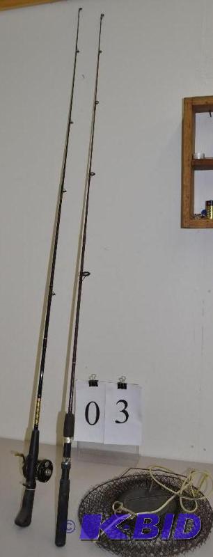 lot 3 image: Fishing Poles & reels
