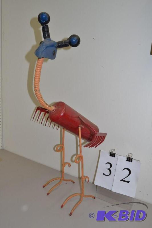 lot 32 image: Bird lawn art