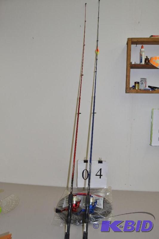 lot 4 image: Fishing Poles & reels