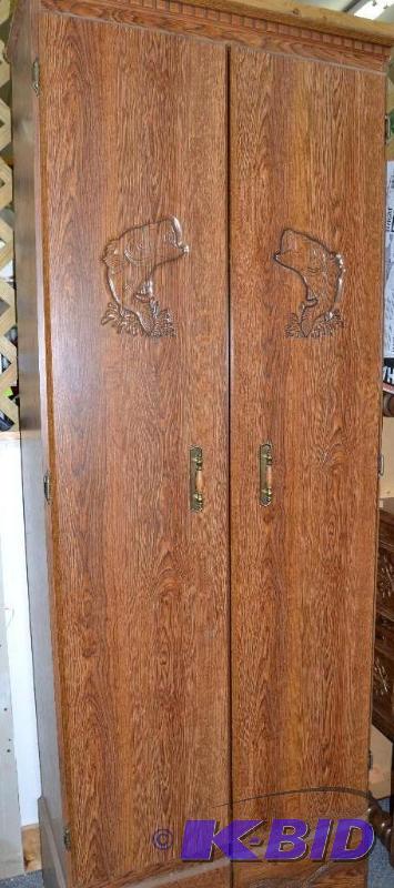 lot 41 image: Fishing Pole Cabinet