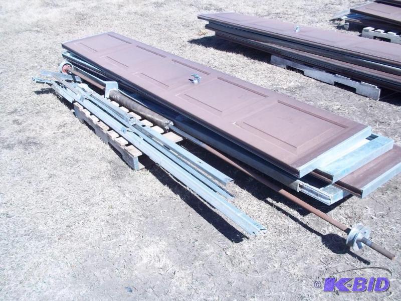 lot 11 image: 10 x 7 Steel Garage door with Genie Pro scr...