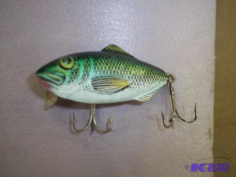 lot 121 image: Vintage Bass lure see photos for size and mor...