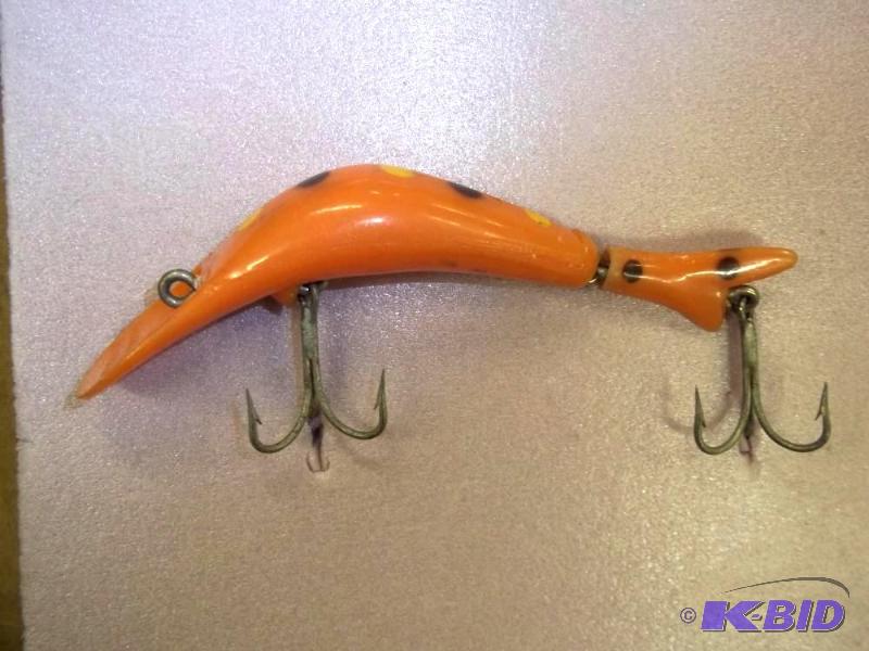 lot 125 image: Vintage Orange lure see photos for size and m...