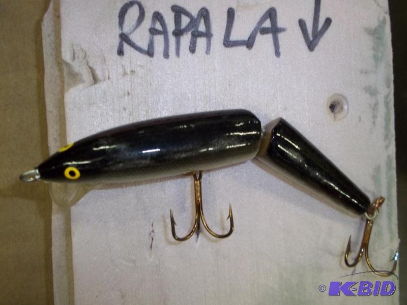 lot 136 image: Vintage Rapala lure see photos for size and m...