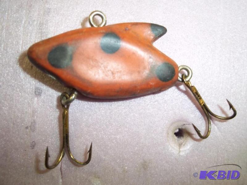 lot 151 image: Vintage Orange lure see photos for size and m...