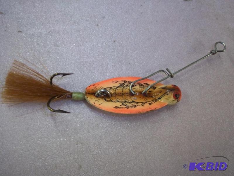 lot 165 image: Vintage Orange lure see photos for size and m...