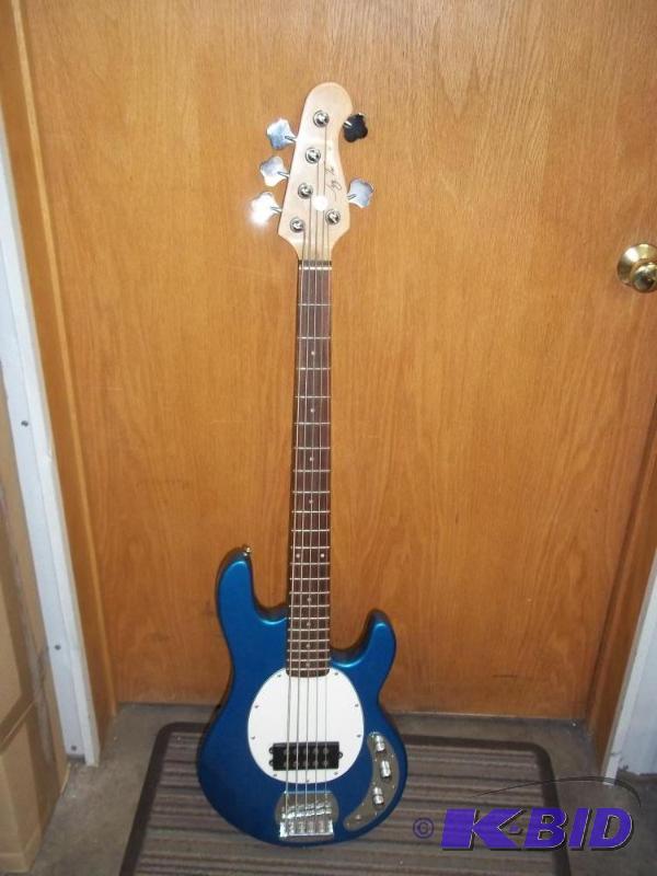 lot 17 image: 5 string electric base guitar  (Jay Turs...