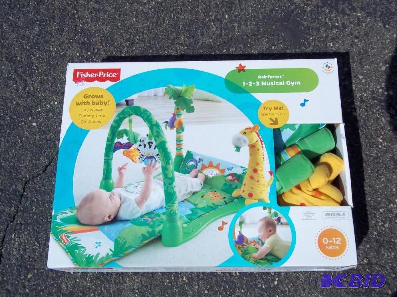 lot 187 image: Fisher Price 1-2-3 Musical Gym ( Rainforest )...