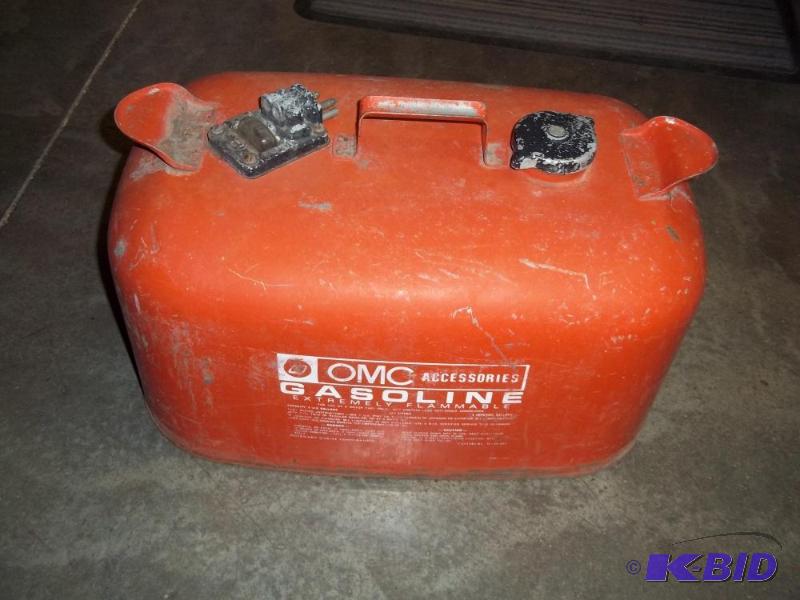 lot 229 image: 6 gallon OMC Gasoline Can...