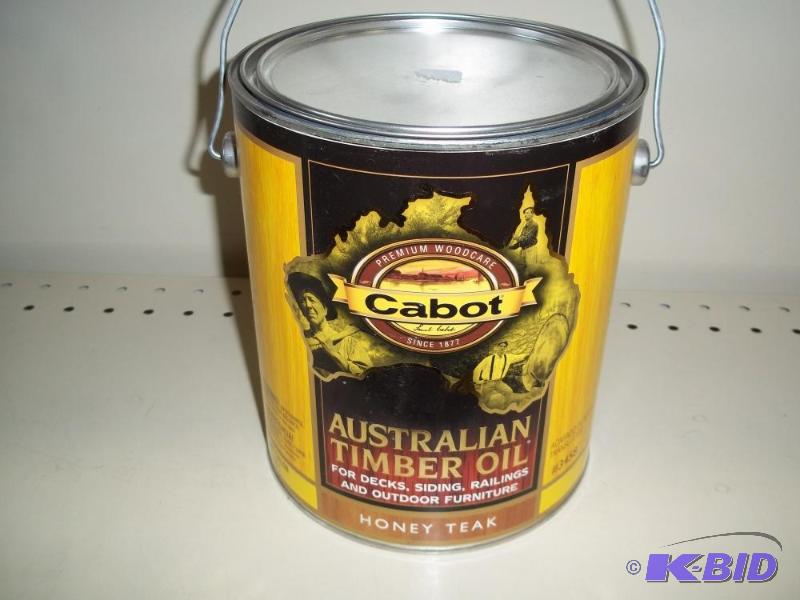 lot 252 image: New Cabot Australian Timber Oil, One Gallon...
