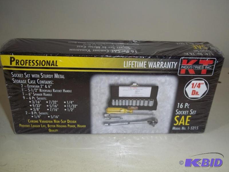 lot 258 image: New 14" 16 p socket set SAE...