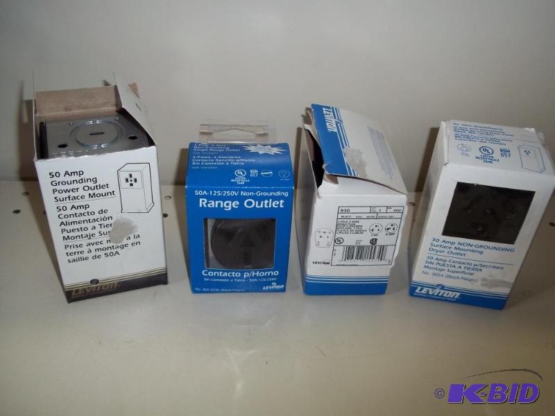 lot 263 image: New Electrical Plugs, 50 amp, and 30 amp...