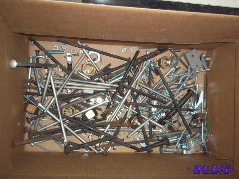 lot 270 image: Box of new bolts and hardware,  see phot...