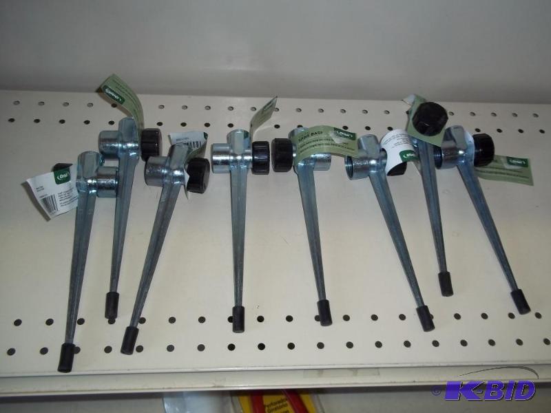lot 275 image: 8 New 12" Zinc spike base sprinkler bas...