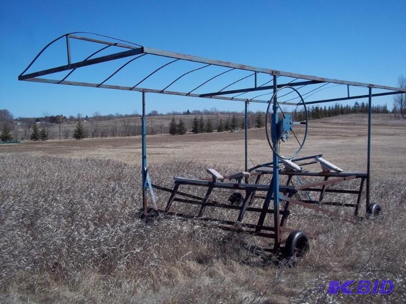 lot 283 image: 96" wide boat lift with 20 canopy frame...