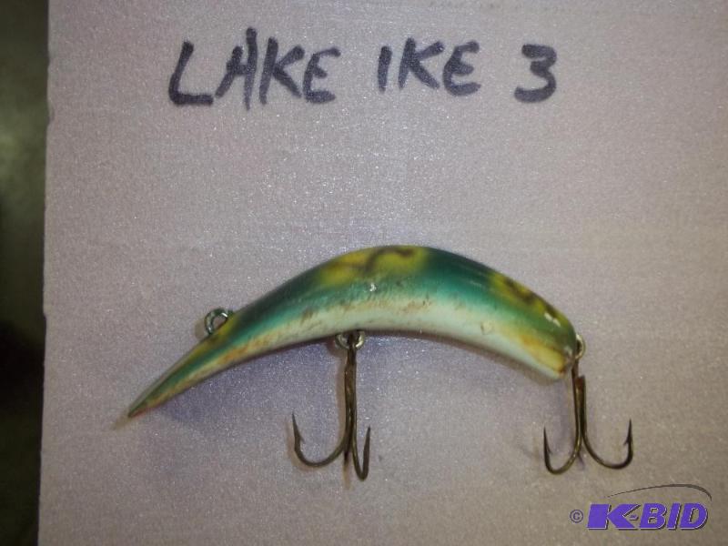 lot 50 image: Vintage Green Lake Ike 3 lure see photos for ...