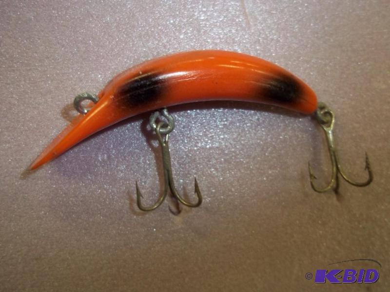 lot 59 image: Vintage Orange lure see photos for size and m...