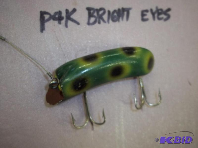 lot 67 image: Vintage Green P4K Bright Eyes lure see photos...
